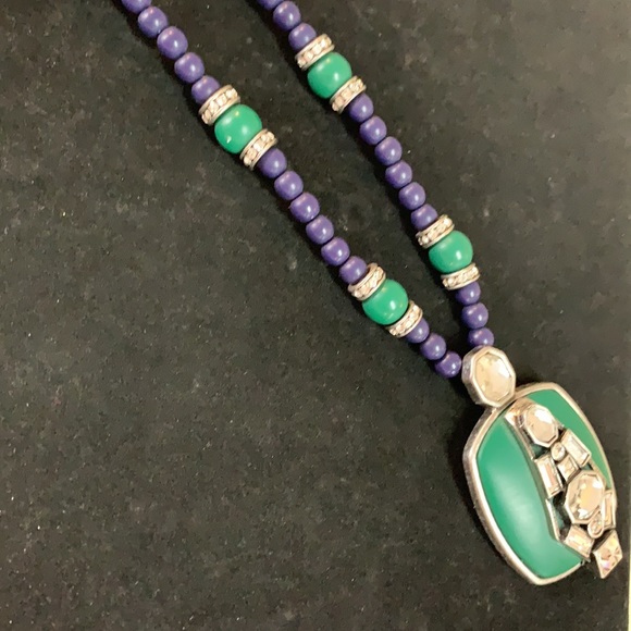 Lia Sophia necklace with rhinestones - Picture 7 of 8